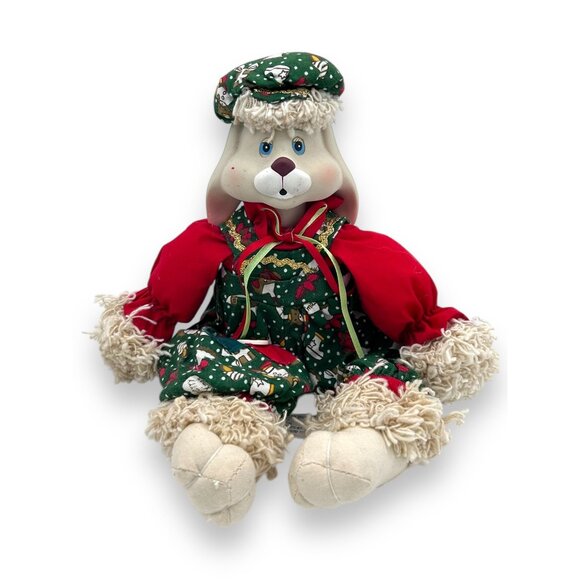 House of Lloyd Christmas Around the World Hip/Hop Bunny Set VTG 95 Shelf Sitter - Picture 4 of 10